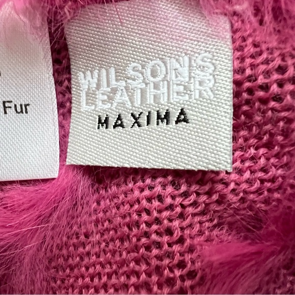 Wilson’s Leather Rabbit Fur Shawl OSFM - Picture 6 of 7